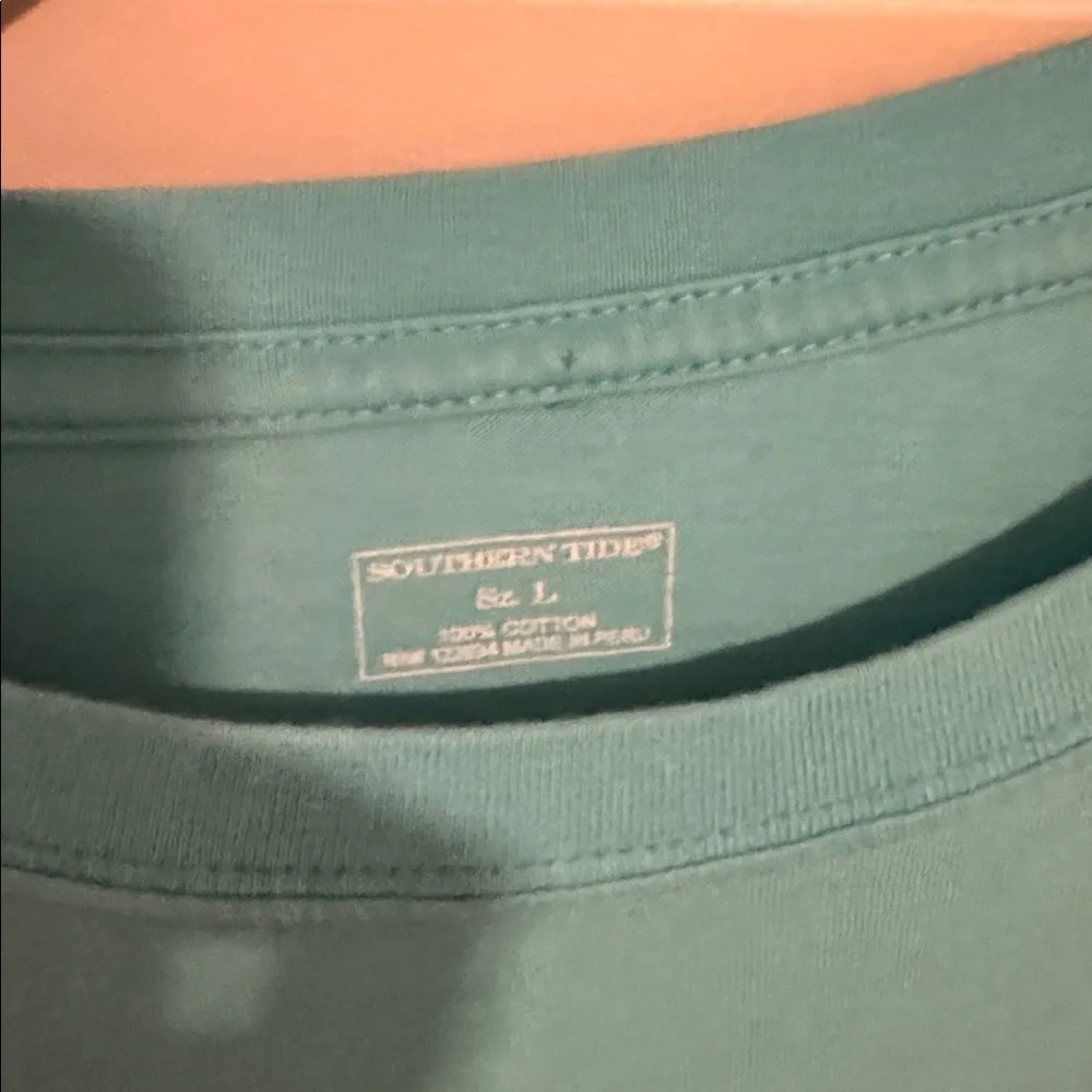 Southern Tide Aqua Short Sleeve Tee - Picture 3 of 4
